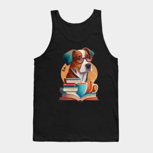 Books And Coffee And Dogs And Social Justice Tank Top